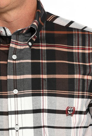 Cinch Men's Oxford Plaid Shirt-MTW1242001