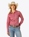 Ariat Ladies Kirby Stretch Shirt - Rose Wine - 10055272