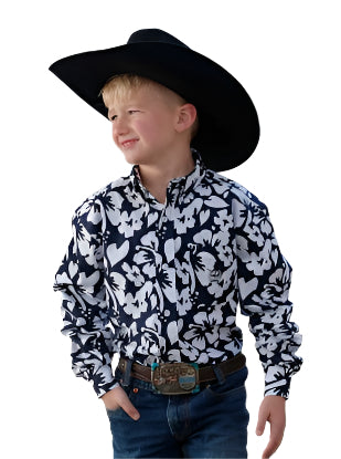 Cinch Youth Floral Button Up-MTW7060366