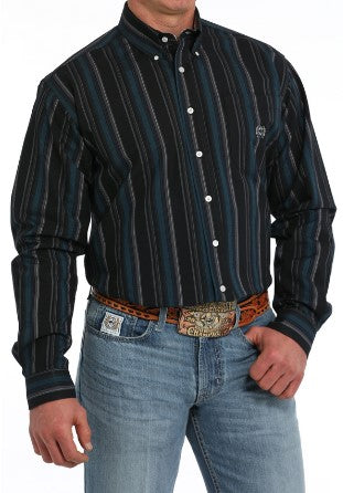 Cinch Men's Deep Blue Stripe Shirt-MTW1242005