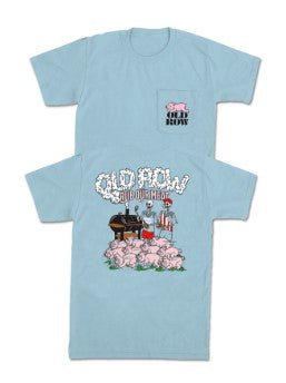 Old Row Rub Our Meat 2.0 Pocket Tee - Chambray - WROW3569