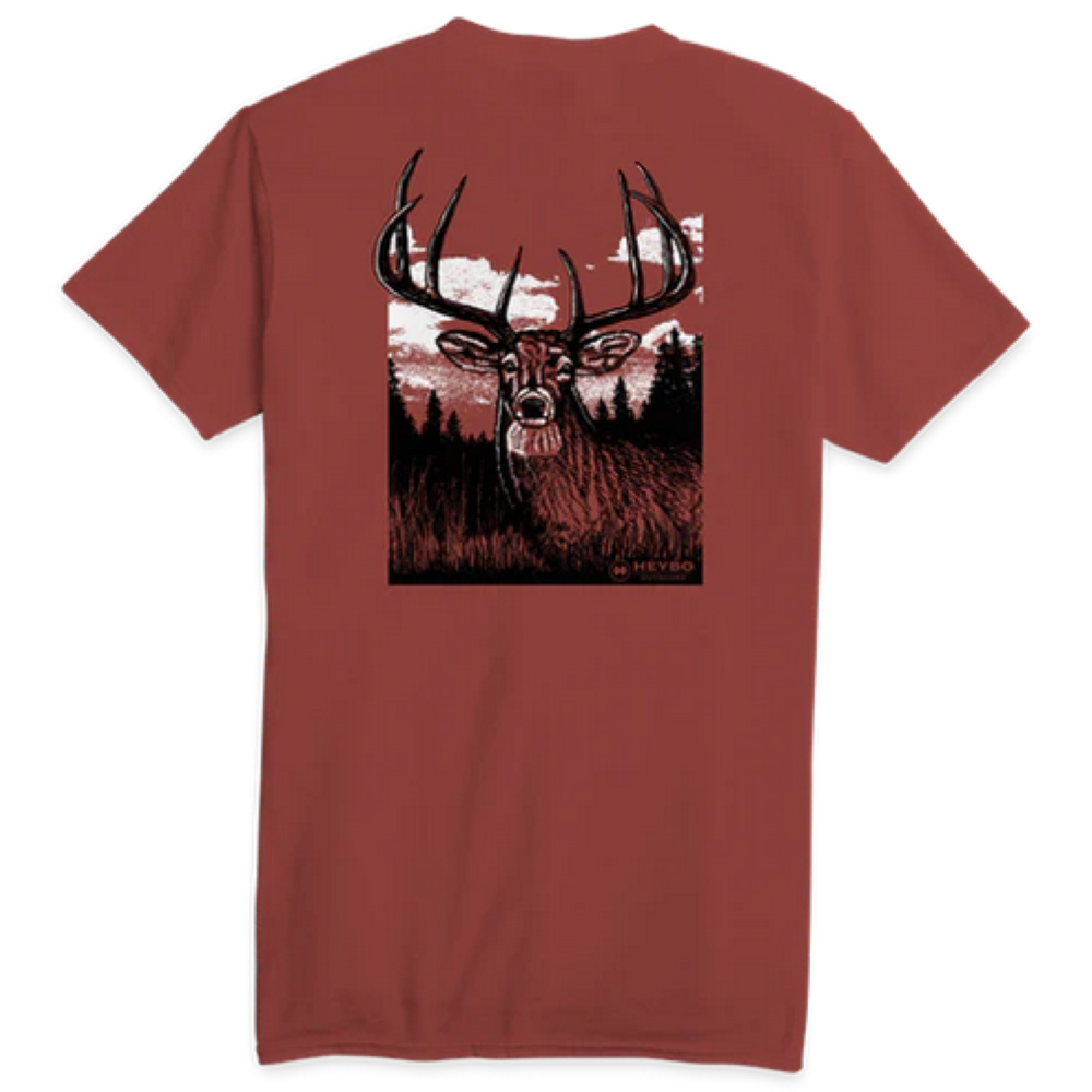 Heybo 8 Point Buck Short Sleeve T-Shirt HEY1734