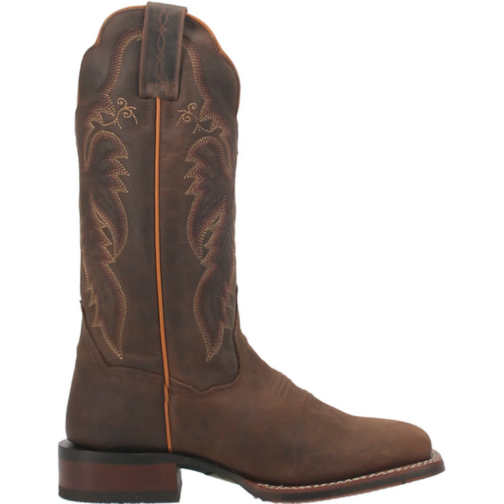 Dan Post Ladies Tan Cowboy Boots Leather Square Toe DP4572