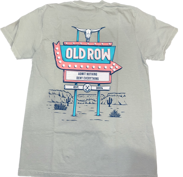 Old Row The Road Sign Pocket Tee WROW-2590