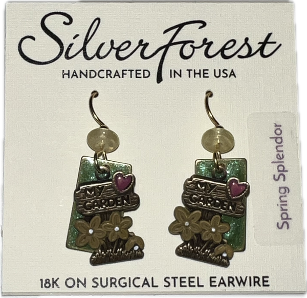 Silver Forest My Garden Earrings-NE-2162