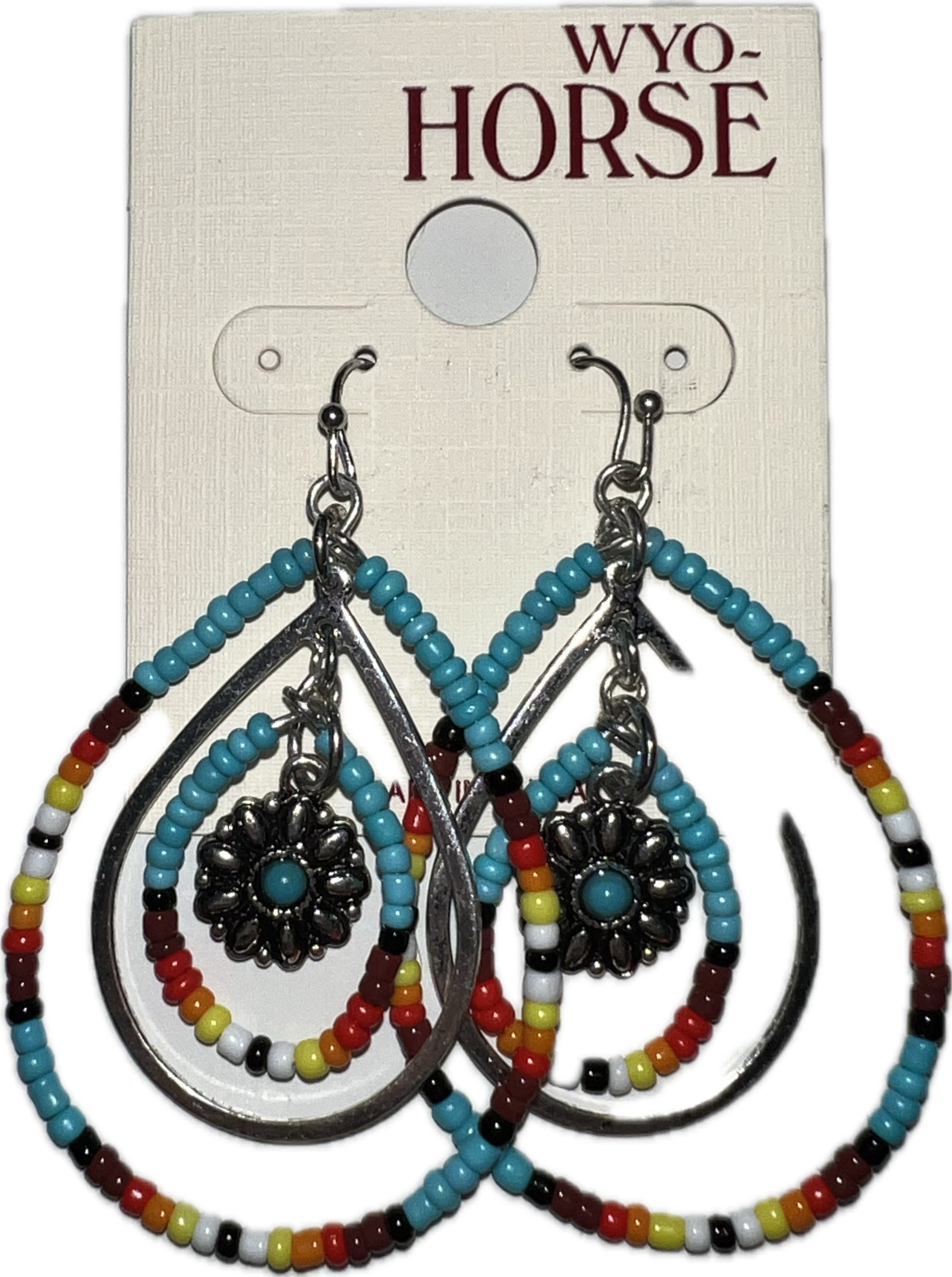 Wyo-Horse Multicolored and Charmed Earrings-JE408TQ