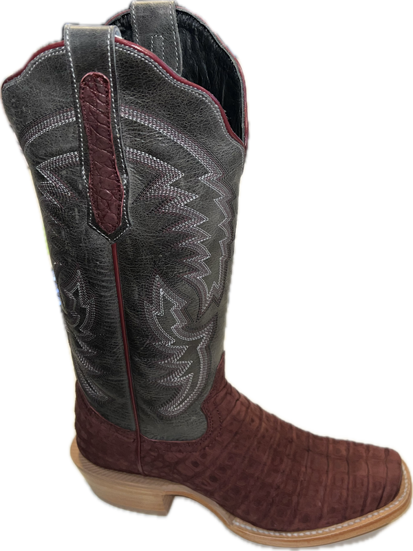 R Watson Ladies Rosa Goat Caiman Belly Boots-RWL2009-1