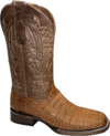 Circle G Mens Tan Shedron Caimen Wide Square Toe Boot-L6141