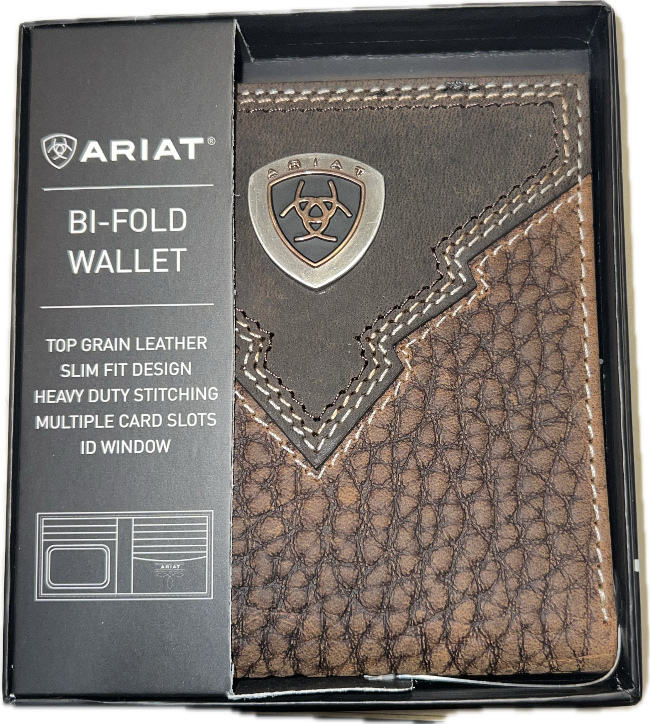 Ariat BI-Fold Leather Wallet-A35622282