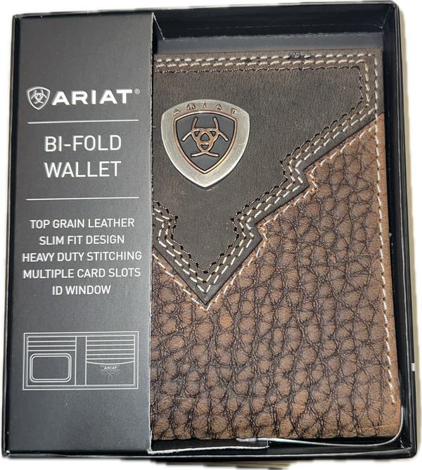 Ariat BI-Fold Leather Wallet-A35622282