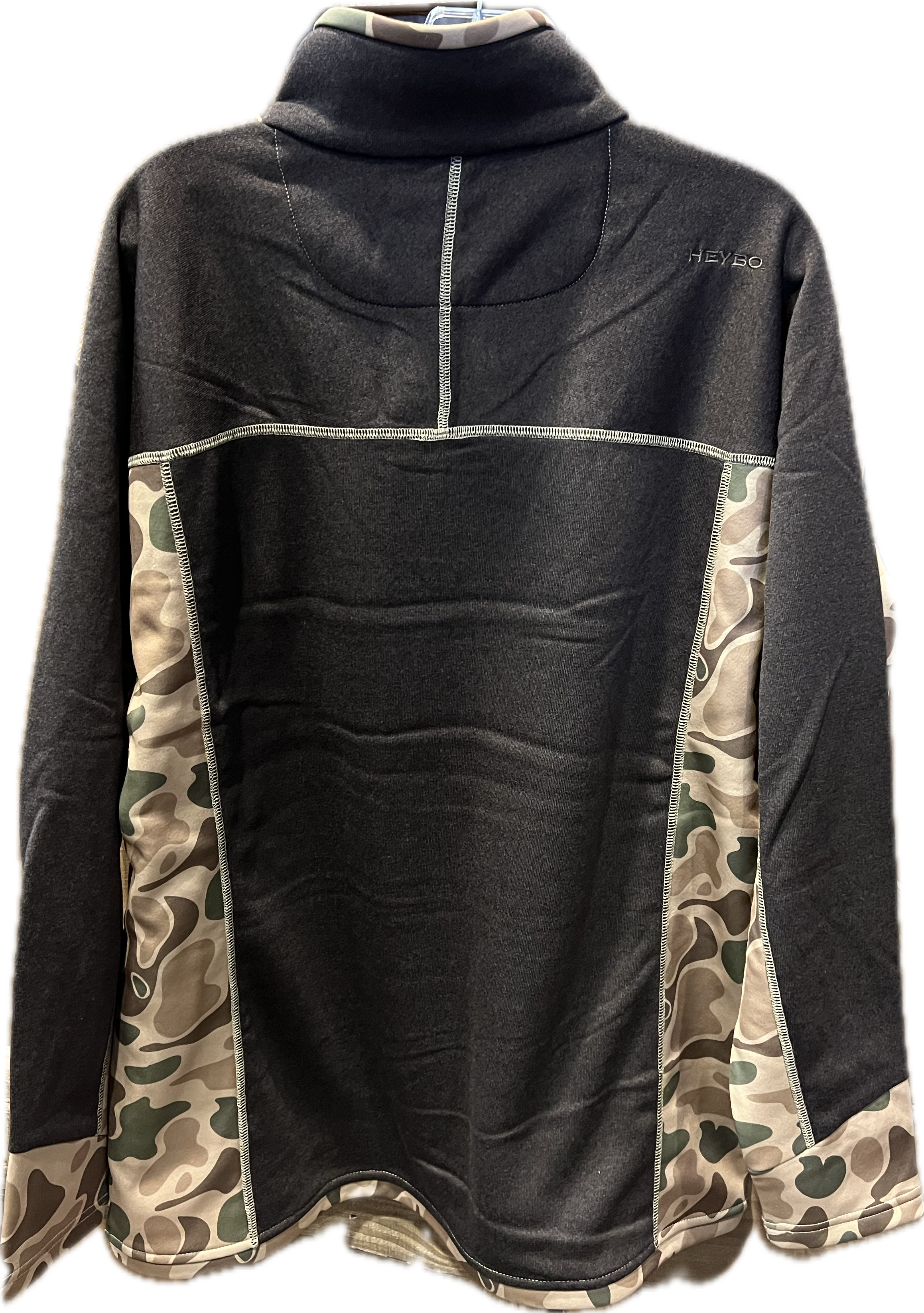 HeyBo Cabin 1/4 Zip Camo Pullover-HEY8704