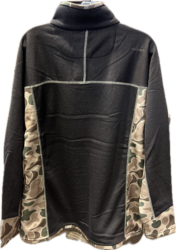 HeyBo Cabin 1/4 Zip Camo Pullover-HEY8704