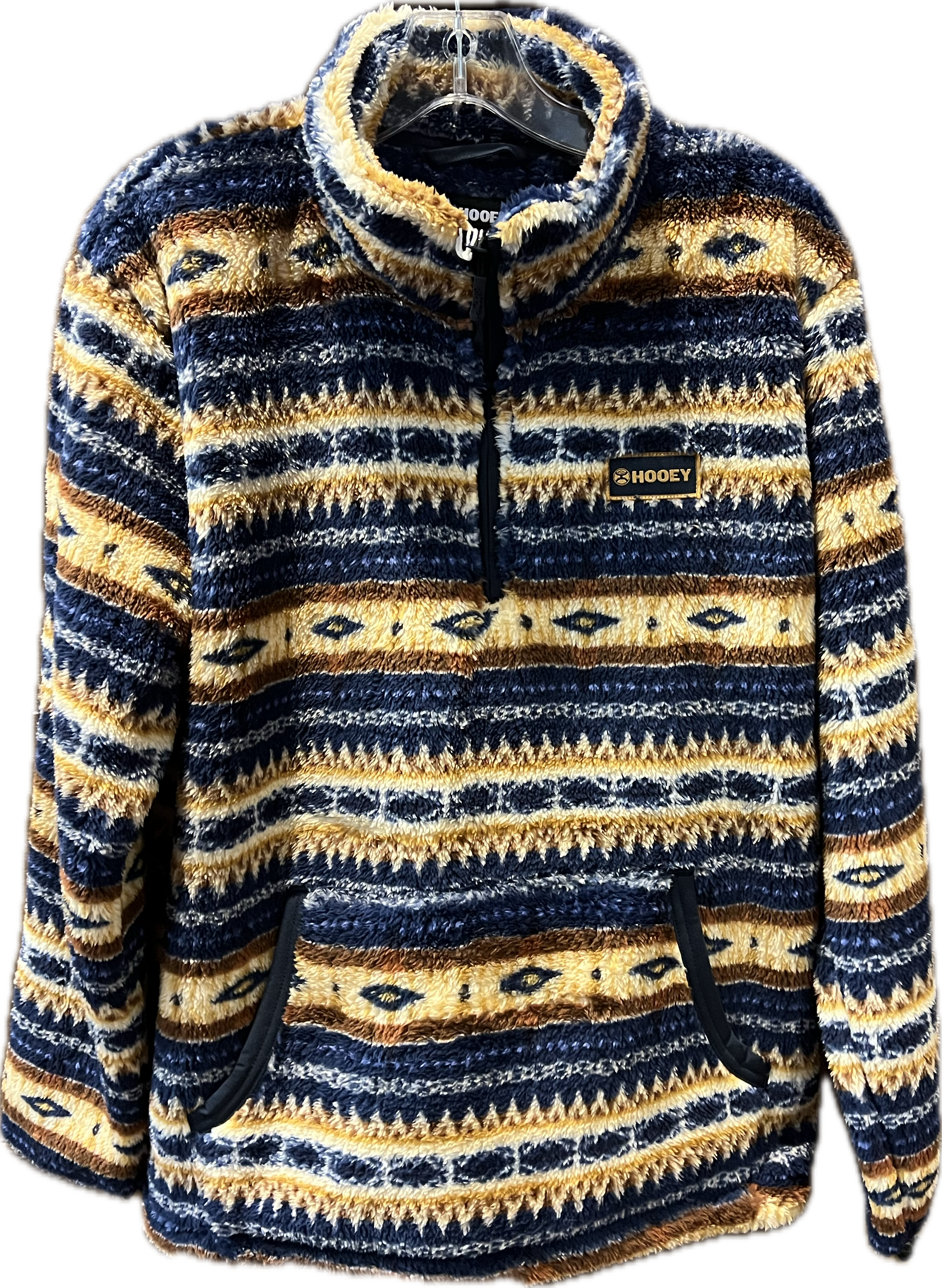 Hooey Mens Sherpa Aztec Pullover-HFP015NVTN