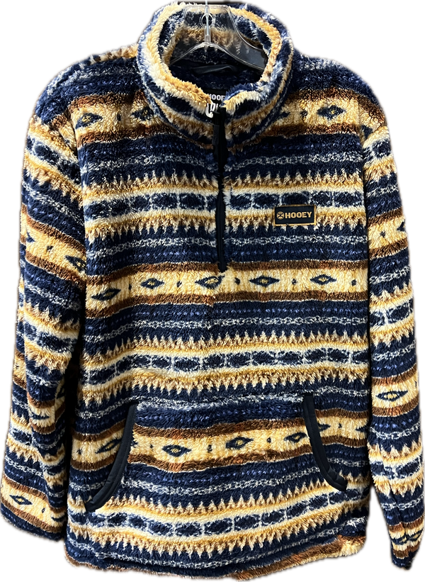 Hooey Mens Sherpa Aztec Pullover-HFP015NVTN