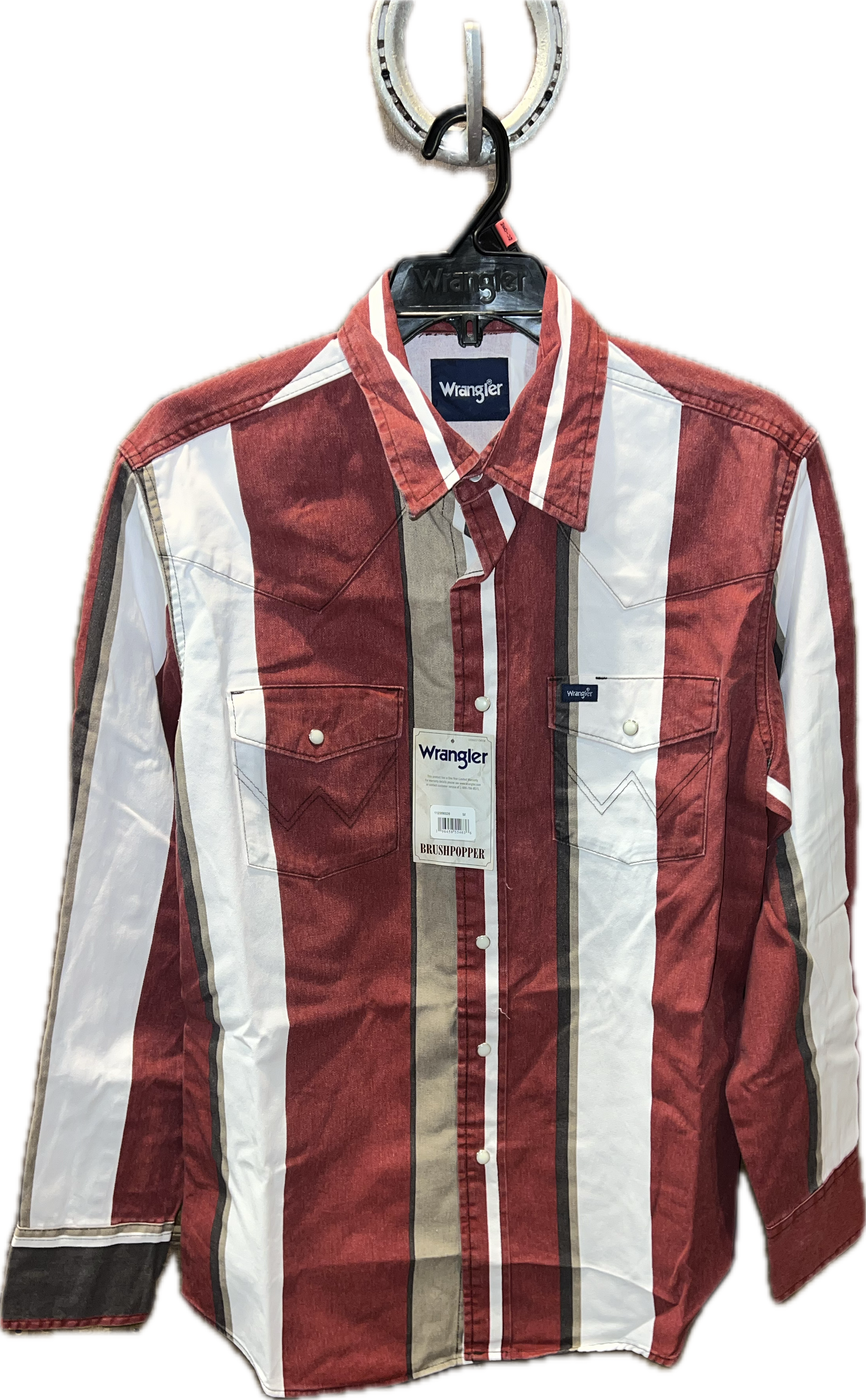 Wrangler Mens Red and Brown Brushpopper-112358326