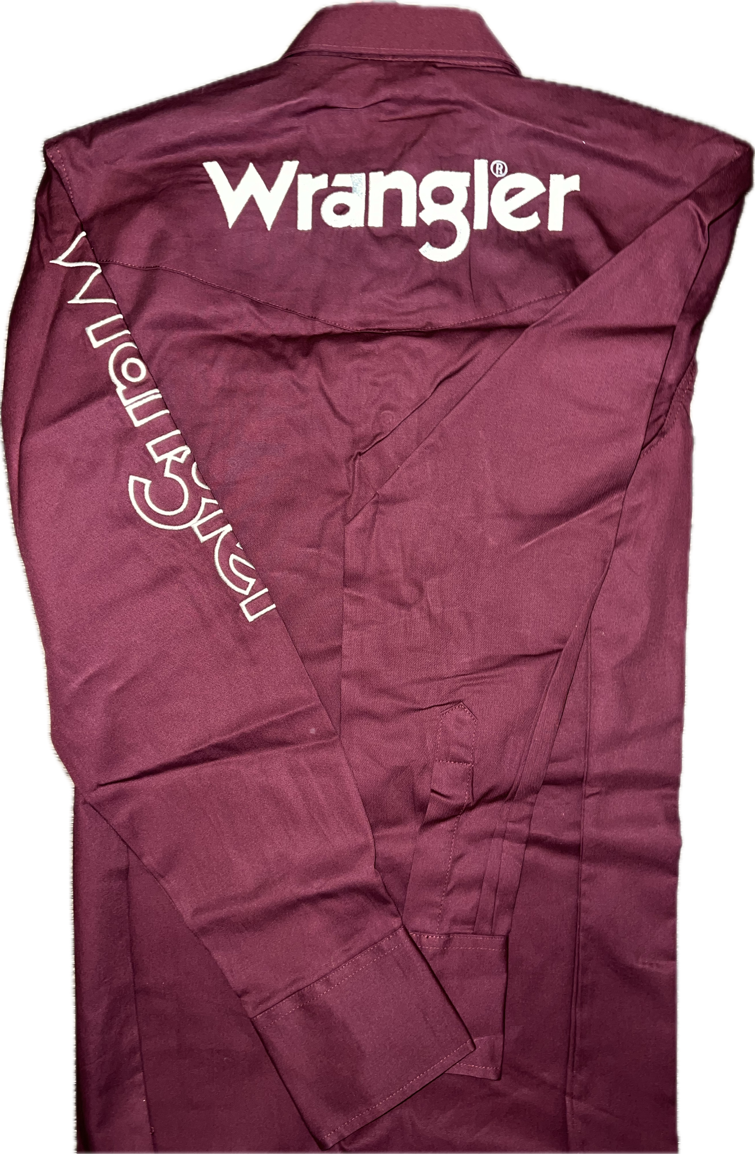 Wrangler Men's Burgundy Competition Shirt-112355405