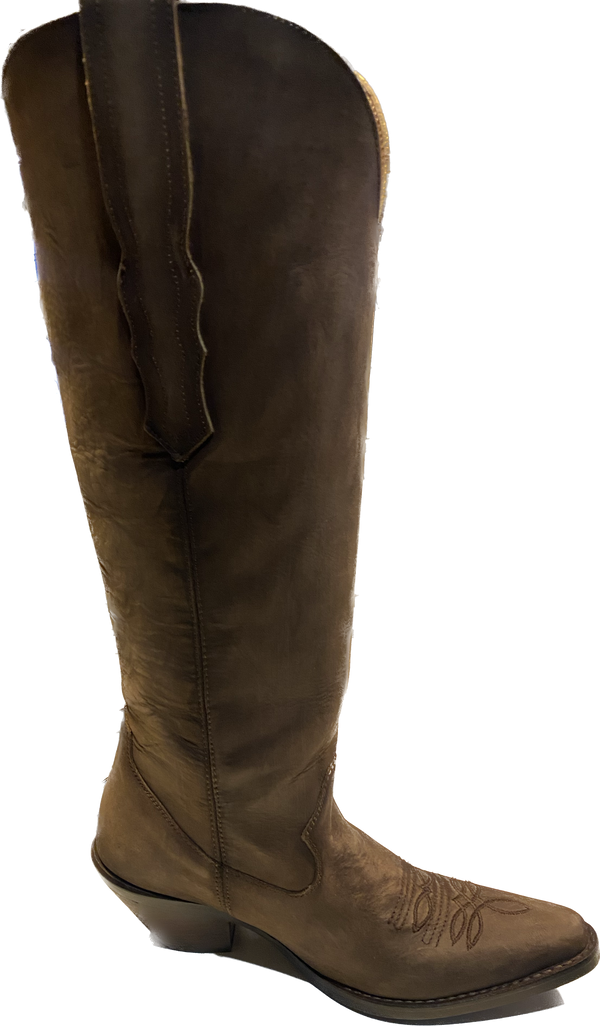 Circle G Ladies Brown Tall Top Boot - Q7029