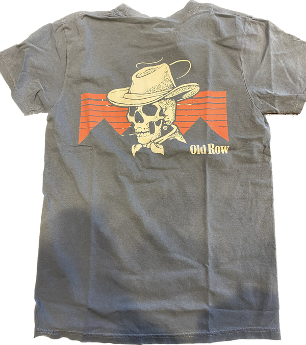 Old Row Cowboy Skull Pocket Tee WROW-3272