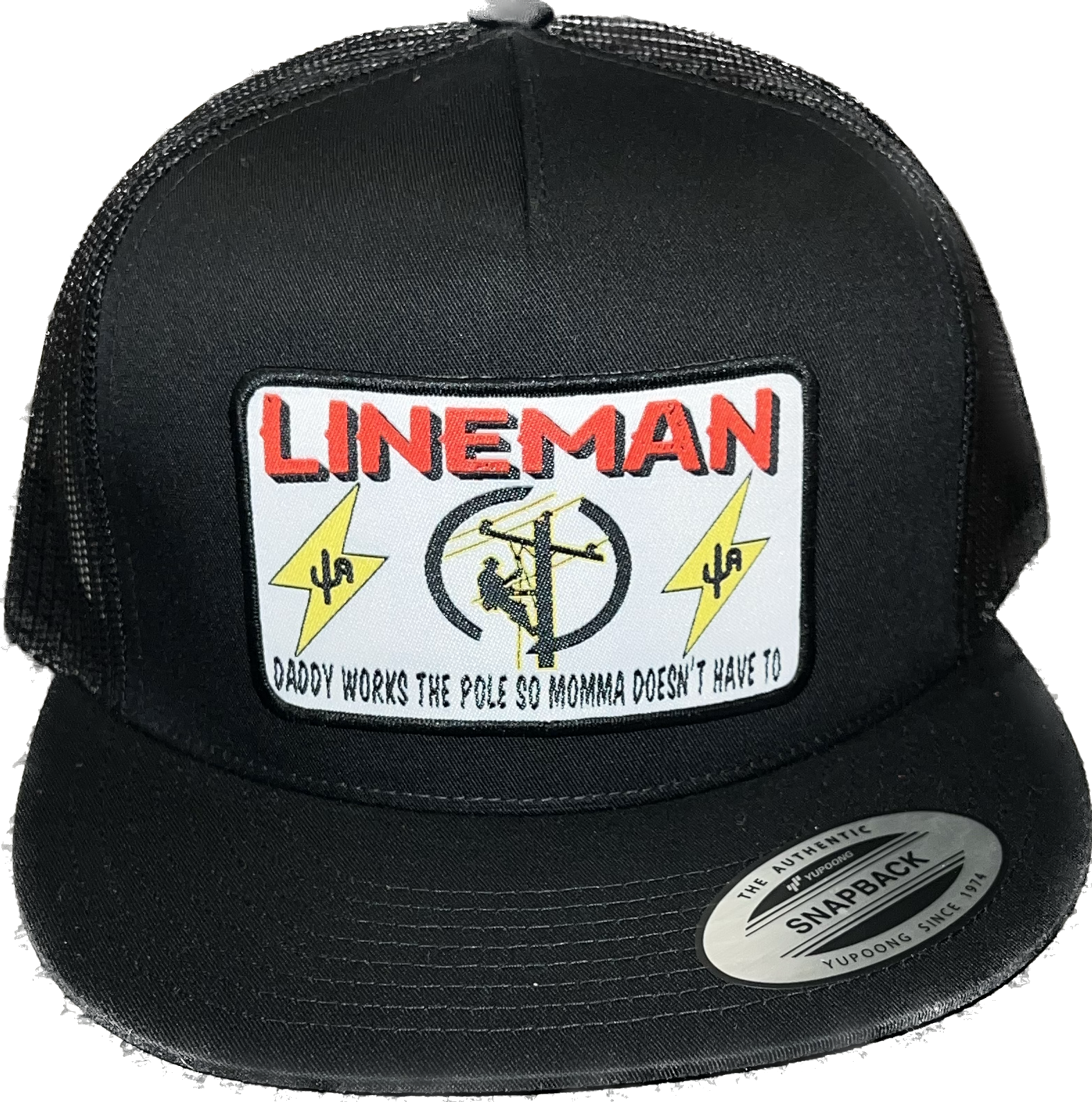 Cactus Alley Lineman Black Snapback