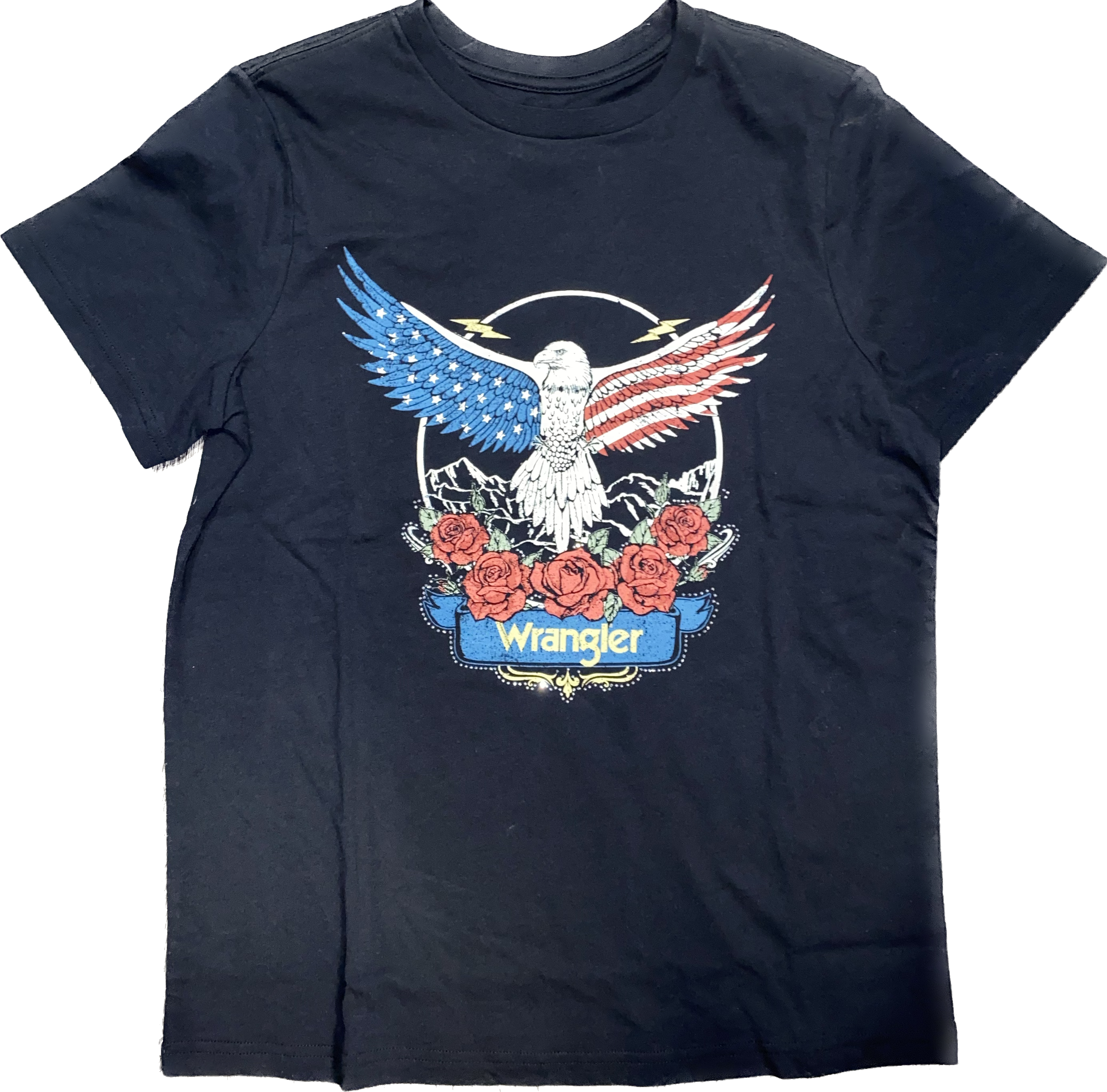 Wrangler Ladies Western American Flag Eagle T-Shirt 112354380