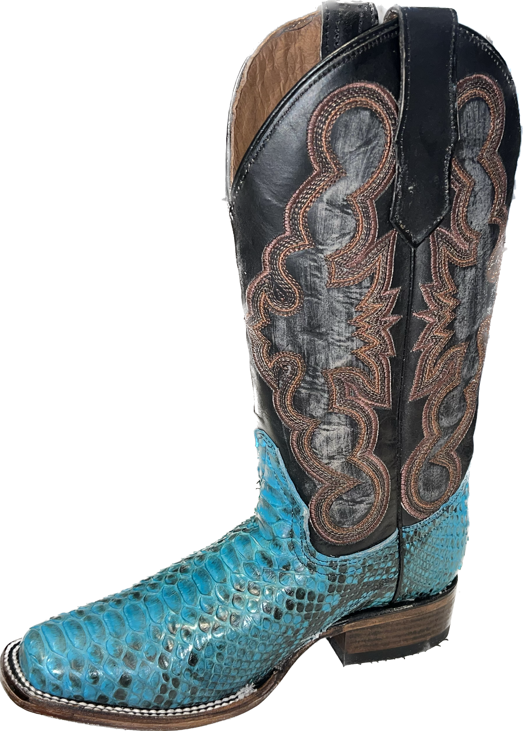 Circle G Ladies Blue Python Western Boots L6046