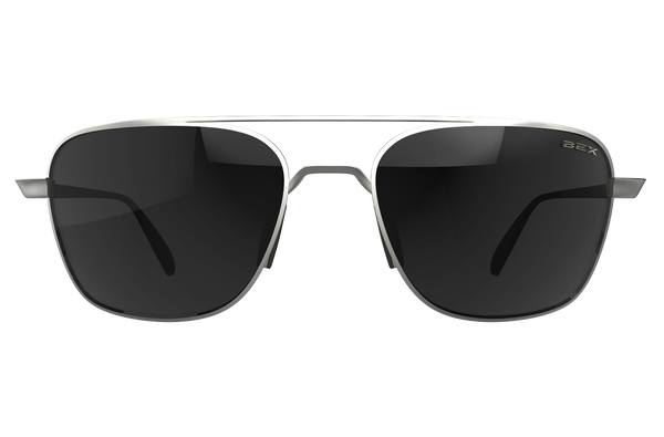 BEX Sunglasses Mach (Matte Silver/Gray) S115MSG