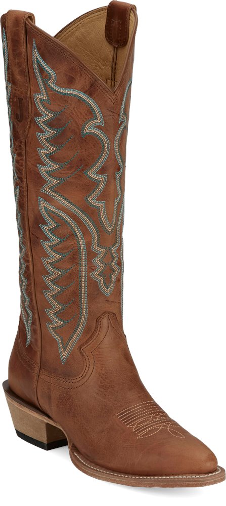 Justin Ladies Evelyn Tall Brown Boot-VN4402