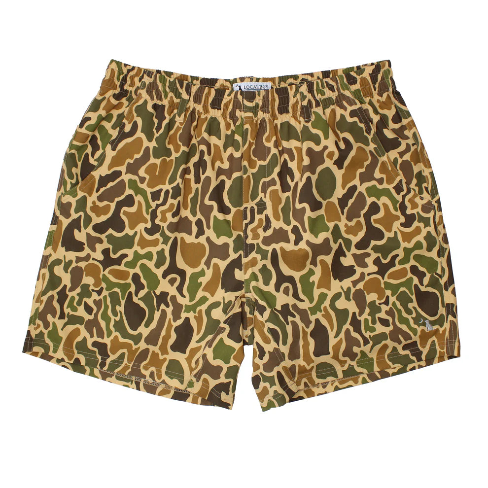 Local Boy Volley Shorts - Old School Camo- L1600016