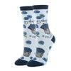 OOOH YEAH! A Little Blue Socks S/M Crew - WD23504C