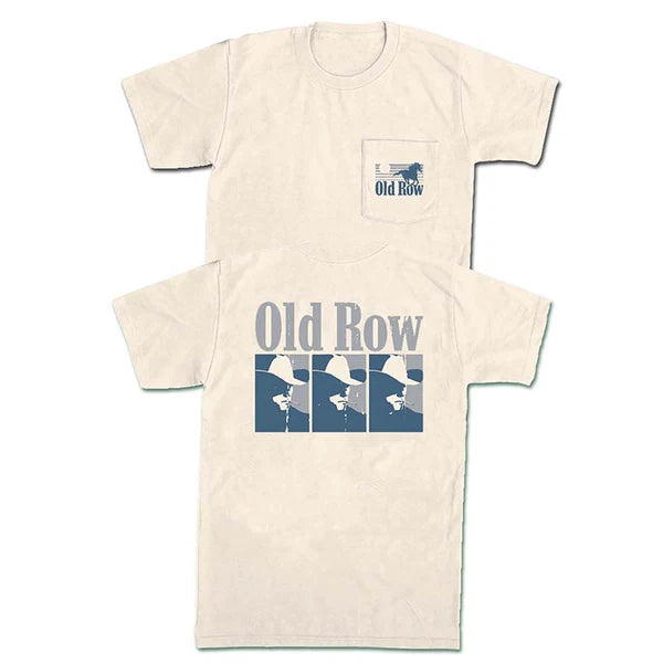 Old Row The Smokin' Cowboy Pocket Tee - Ivory - WROW3454