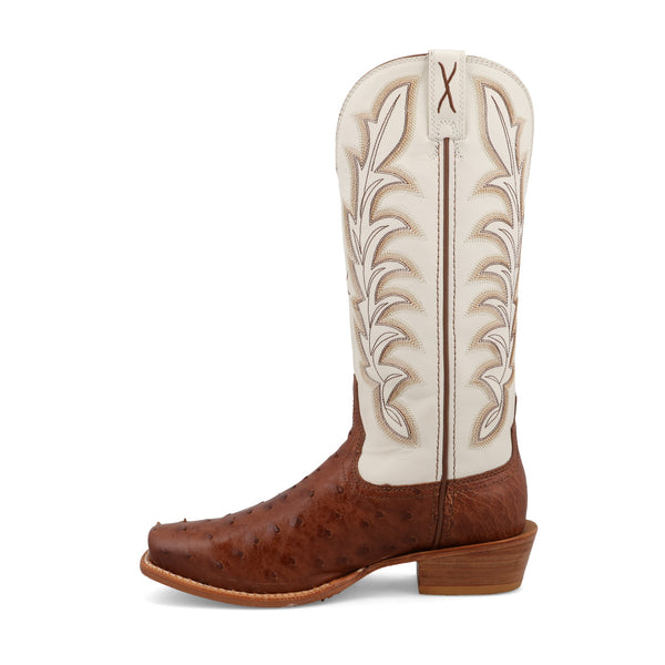 Twisted X Ladies 13" Reserve Chestnut Ostrich Boot-WXPL002