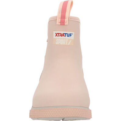 Ladies XtraTuf 6" Ankle Deck Blush Peach Sport Boot-XADSW401