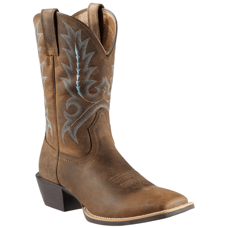 Ariat Men's Distressed Brown Sport Outfitter Western Boots 10011801