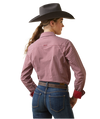 Ariat Ladies Red Kirby Stretch Fit Shirt-10046701