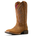 Ariat Ladies Hybrid Ranchwork Distressed Brown 10047043