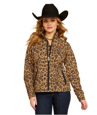 Ariat Ladies Lila Leopard Team Softshell Print Jacket-10053013