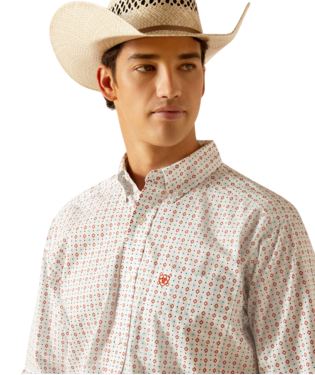 Ariat Men's Kade White Classic Fit Shirt 10048443