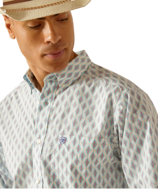 Ariat Men's Kendrick White Fitted Shirt 10048409