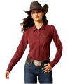 Ariat Ladies Kirby Pro Tawny Port Shirt-10052977