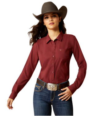 Ariat Ladies Kirby Pro Tawny Port Shirt-10052977