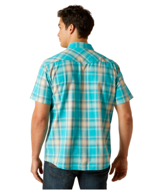 Ariat Men's Peacock Blue Howard Retro Fit Shirt-10051305