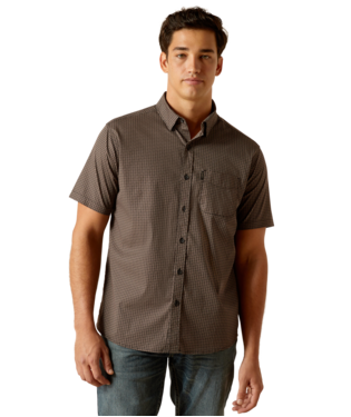 Ariat Men's Milo Black Stretch Modern Fit Shirt-10051541