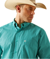 Ariat Men's Jaylin Classic Fit Turquoise Shirt-10051459