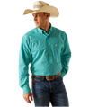 Ariat Men's Jaylin Classic Fit Turquoise Shirt-10051459