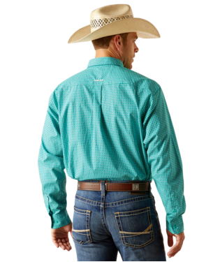 Ariat Men's Jaylin Classic Fit Turquoise Shirt-10051459