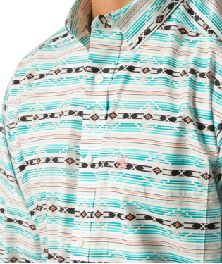 Ariat Men's Ice Green Jefferson Classic Fit Shirt 10051495