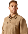 Ariat Mens Khaki Rebar Canvas Shirt Jacket-10052426