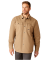 Ariat Mens Khaki Rebar Canvas Shirt Jacket-10052426