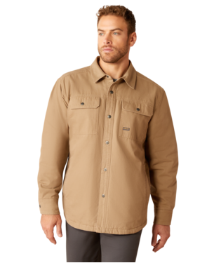 Ariat Mens Khaki Rebar Canvas Shirt Jacket-10052426