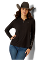 Ariat Ladies Laguna 2.0 1/4 Black Zip Pullover-10052116